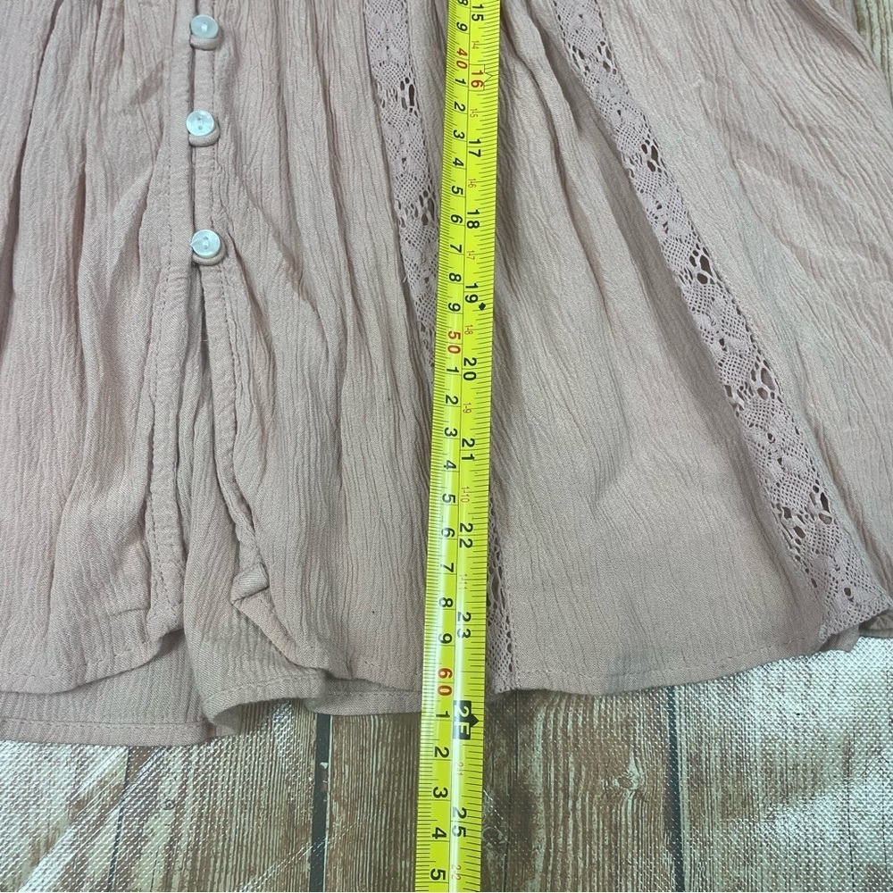 American Eagle Women Pink Boho Flowy Top size XS - Picture 7 of 10